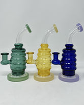 7 Inch Color Tube Body Flat Base Bend Water Pipe